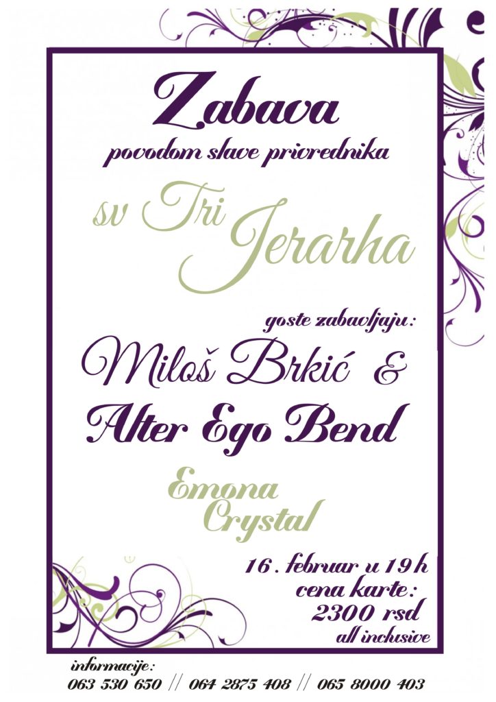 tri jerarha 2019 plakat